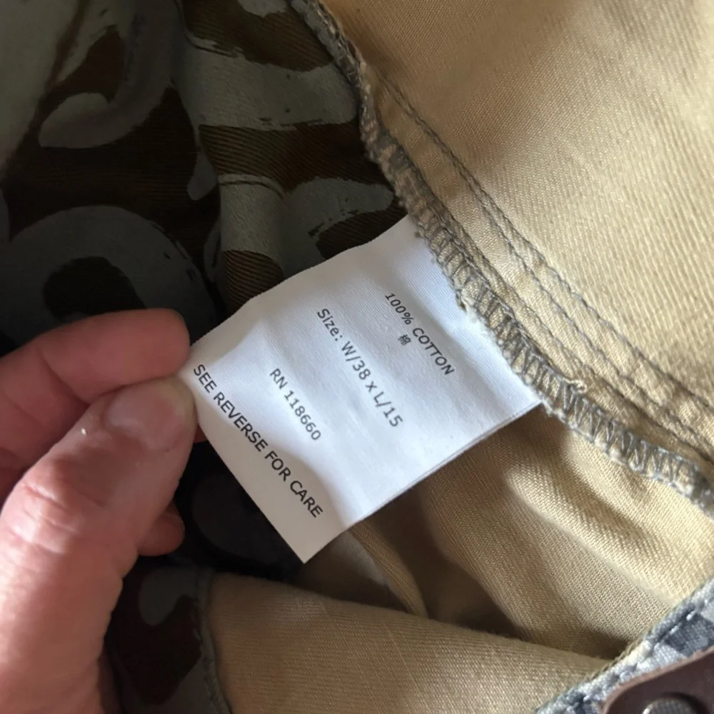 Sabit Men’s Camouflage Cargo Shorts Size 38 - Picture 8 of 12